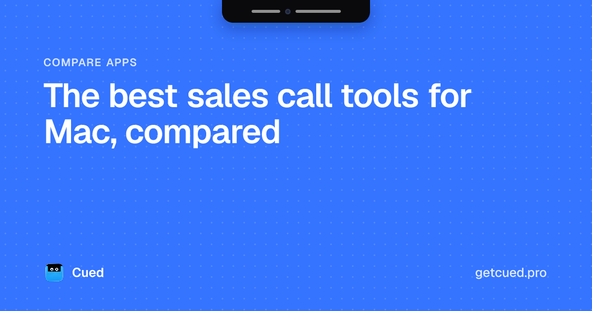 Cover: The best sales call tools for Mac, compared