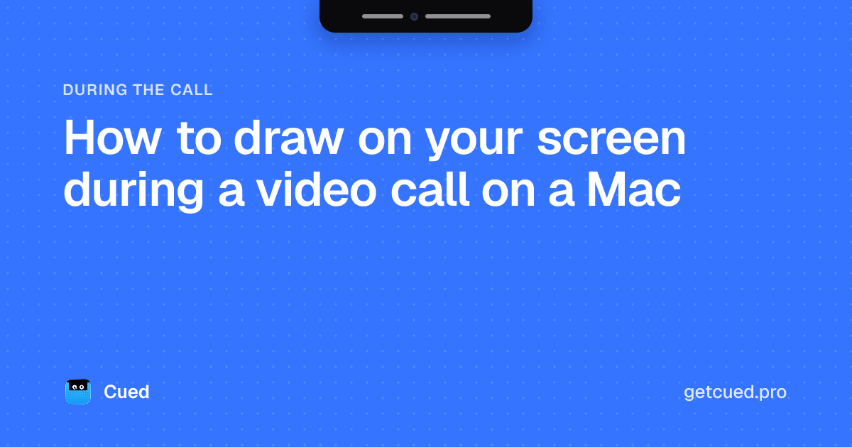 Cover: How to draw on your screen during a video call on a Mac